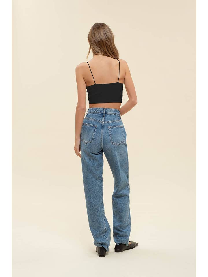 The Workshop Studio - Wholesale Knit Top - Women's - SEAMLESS CROPPED KNIT CAMI TOP