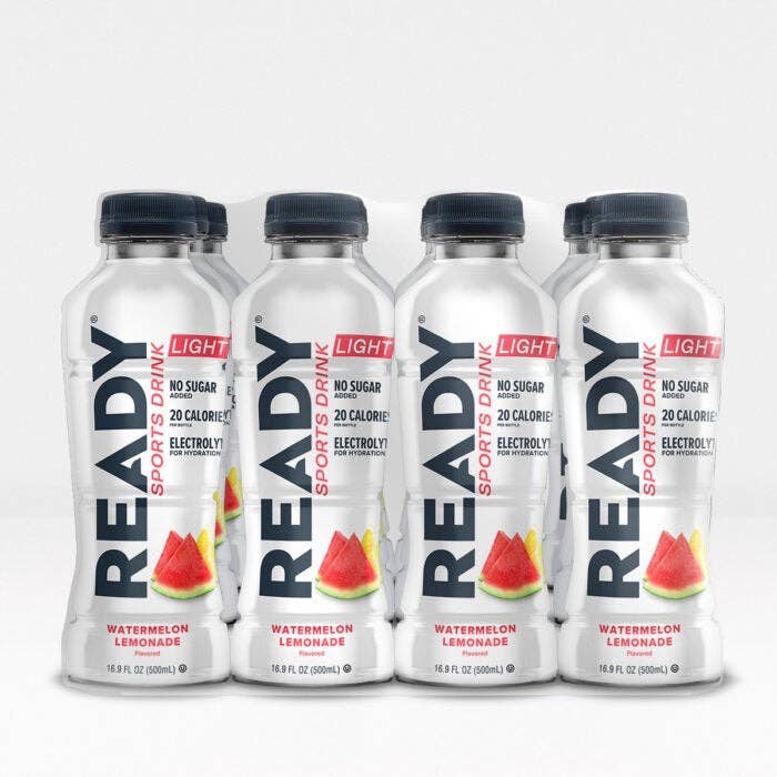 Ready - Wholesale Sports/Energy Drink - Ready® Sports Drink Light - Watermelon Lemonade (16.9oz, 12 pack)