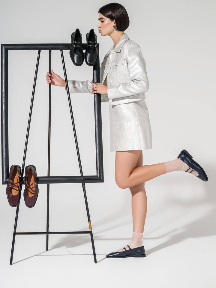 SEUL BLACK BALLET FLATS for wholesale by JJ HEITOR SHOES