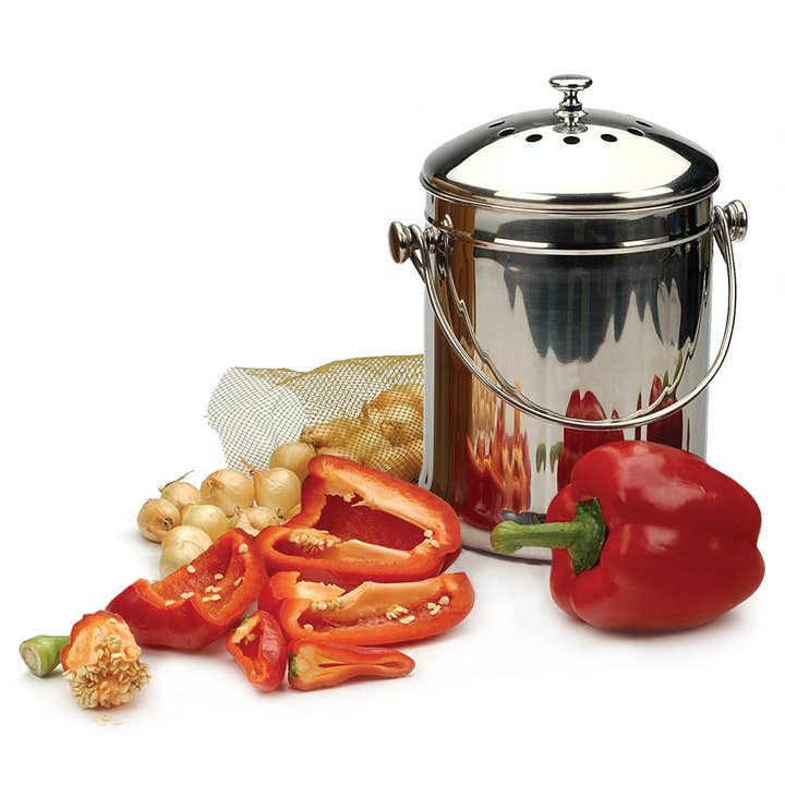 RSVP International - Vente Ustensile/gadget de cuisine - Seau à compost - Petit - 1/2 gallon