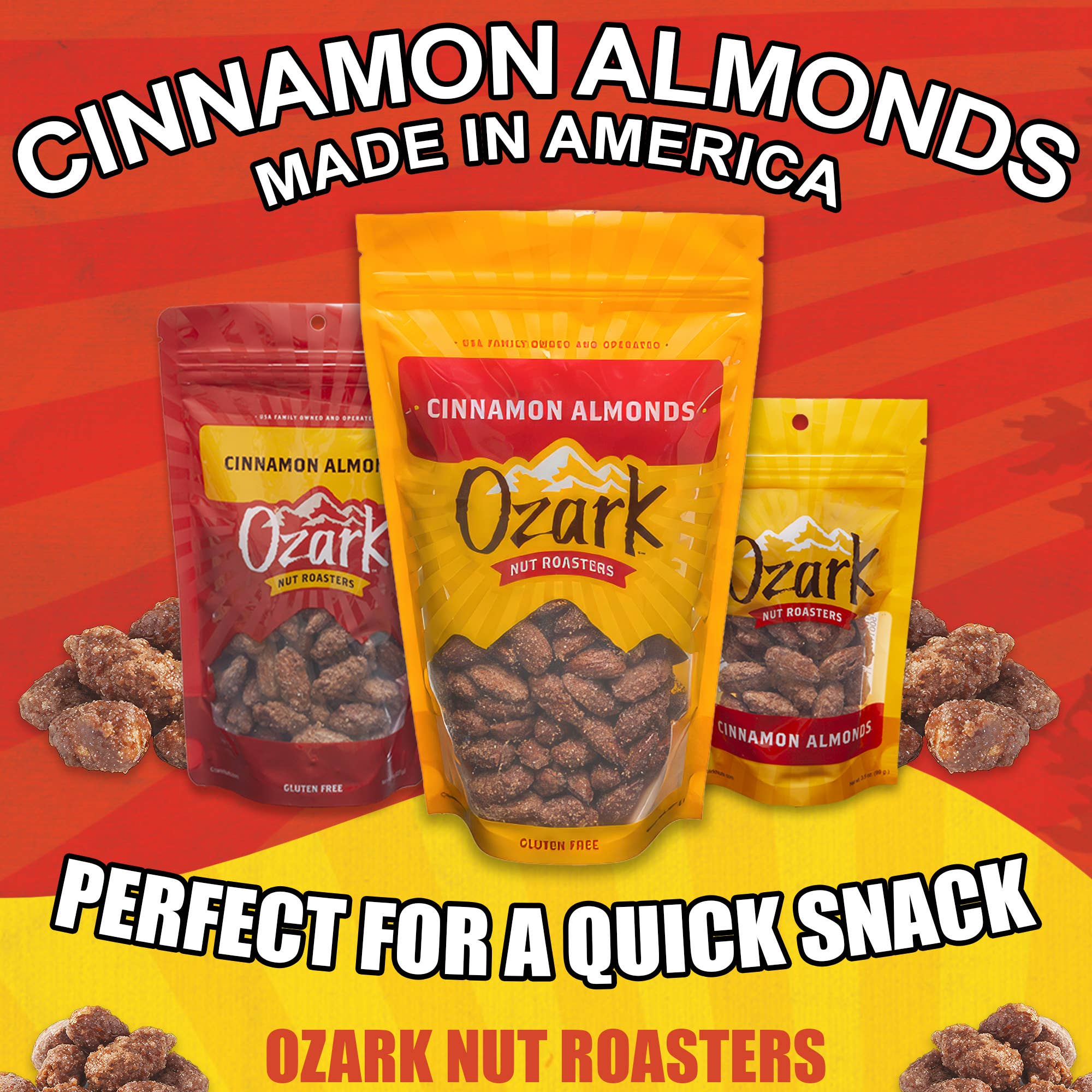 Ozark Nut Roasters - Wholesale Nuts - Bulk - Cinnamon Almonds3