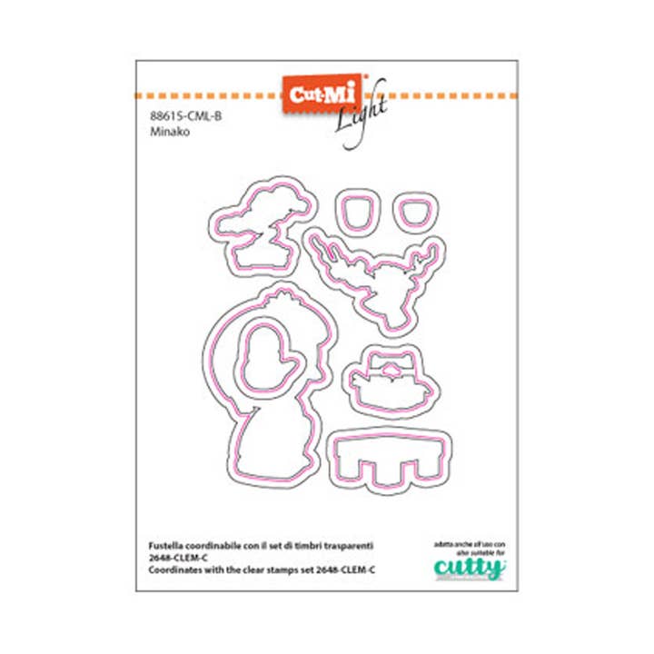 Fustelle sottili per timbri trasparenti Minako per la vendita all'ingrosso da parte di Impronte D'Autore