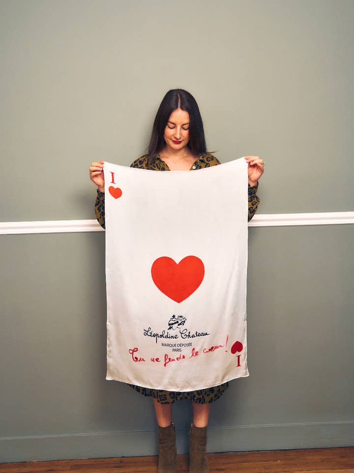 Foulard NORMA "As De Coeur" for wholesale by Léopoldine Chateau