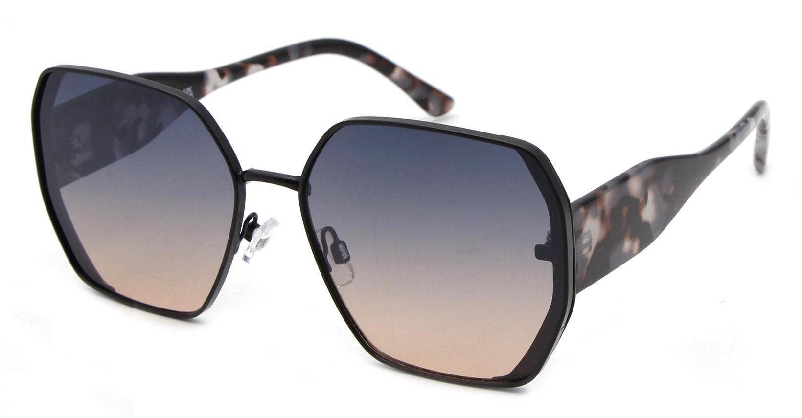 Dynasol Eyewear – wholesale Solglasögon - Dam – Mode metall sexkantiga solglasögon för kvinnor5