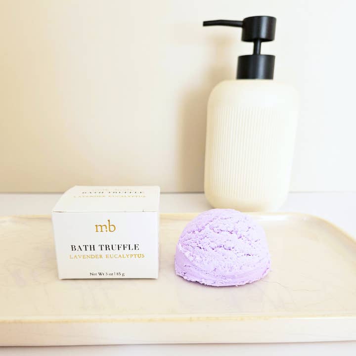 Lavender Eucalyptus Bubble Bath Truffle for wholesale by Milk + Body