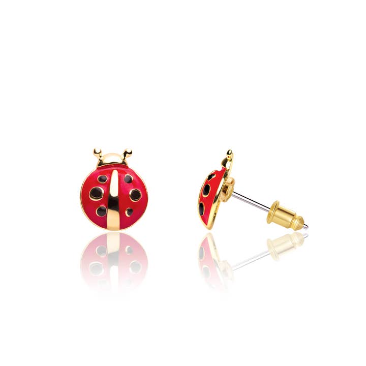 Girl Nation - Wholesale Earrings - Kids - Little Ladybug | Cutie Stud Earrings for Girls
2