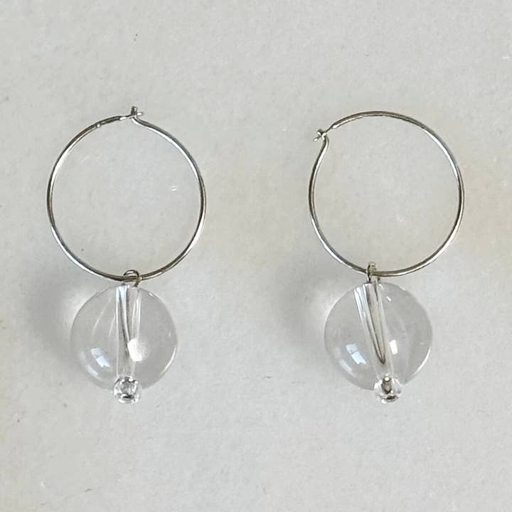 Mini Quartz Hoops for wholesale by Sea + Pattern