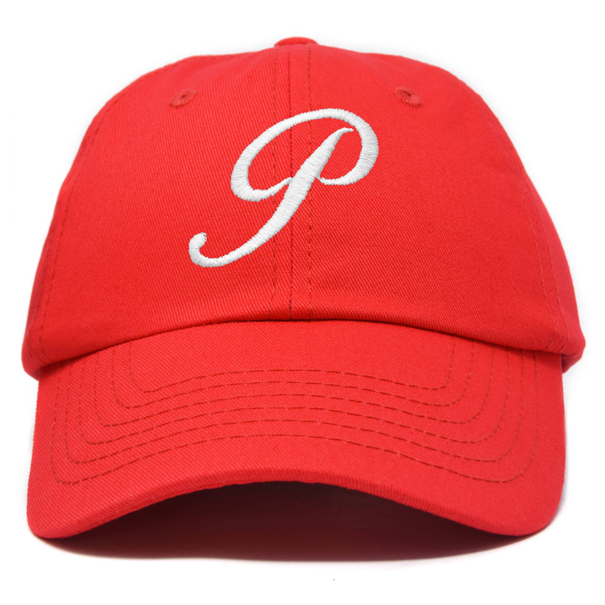 Dalix - Wholesale Baseball Cap - Women's - DALIX Initial Hat Letter P Womens Baseball Cap Monogram72