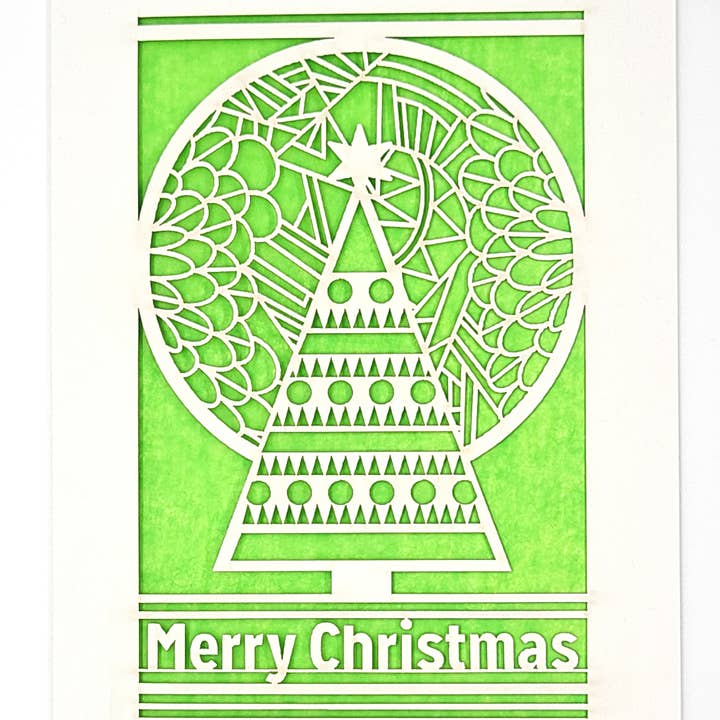 two hermanas – Großhandel Weihnachtskarte – Frohe Weihnachten - Baum und Mond5