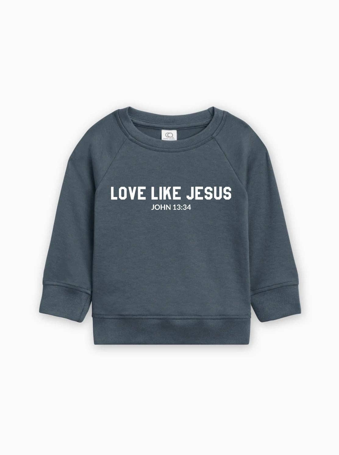 Verita Culture - Wholesale Sweatshirt - Kids - Love Like Jesus Christian Organic Cotton Toddler Kids Pullover4