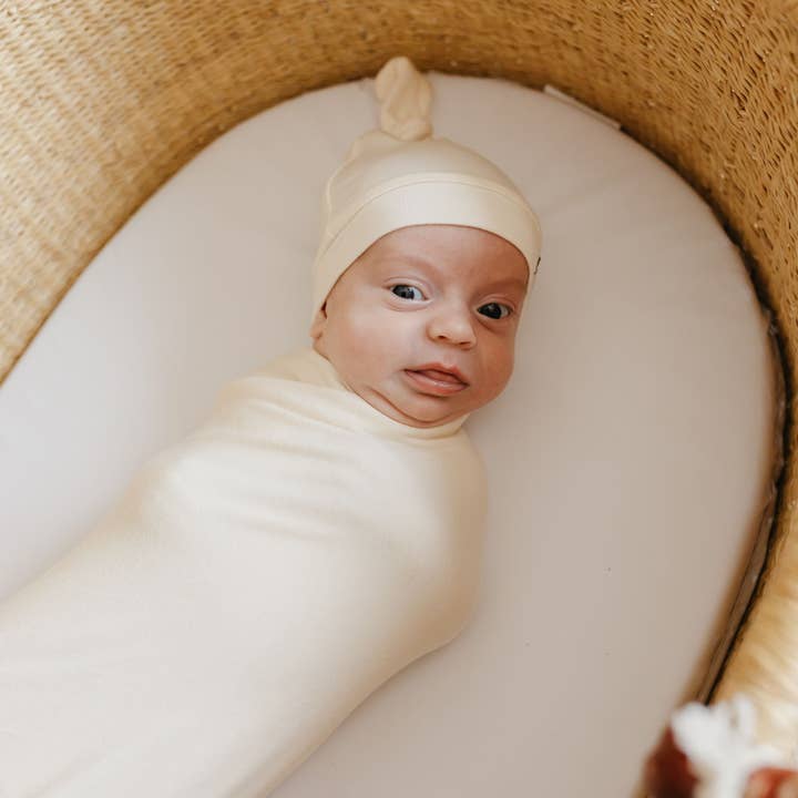Copper Pearl - Wholesale Newborn/Knit Hat - Baby - Top Knot Hat - Yuma2