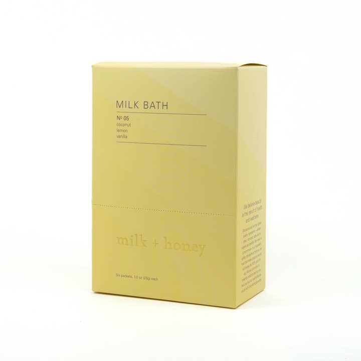 Milk and Honey - Wholesale Bath Soak/Milk - Milk Bath No. 05 Lemon, Vanilla - Set of 6 Packets1
