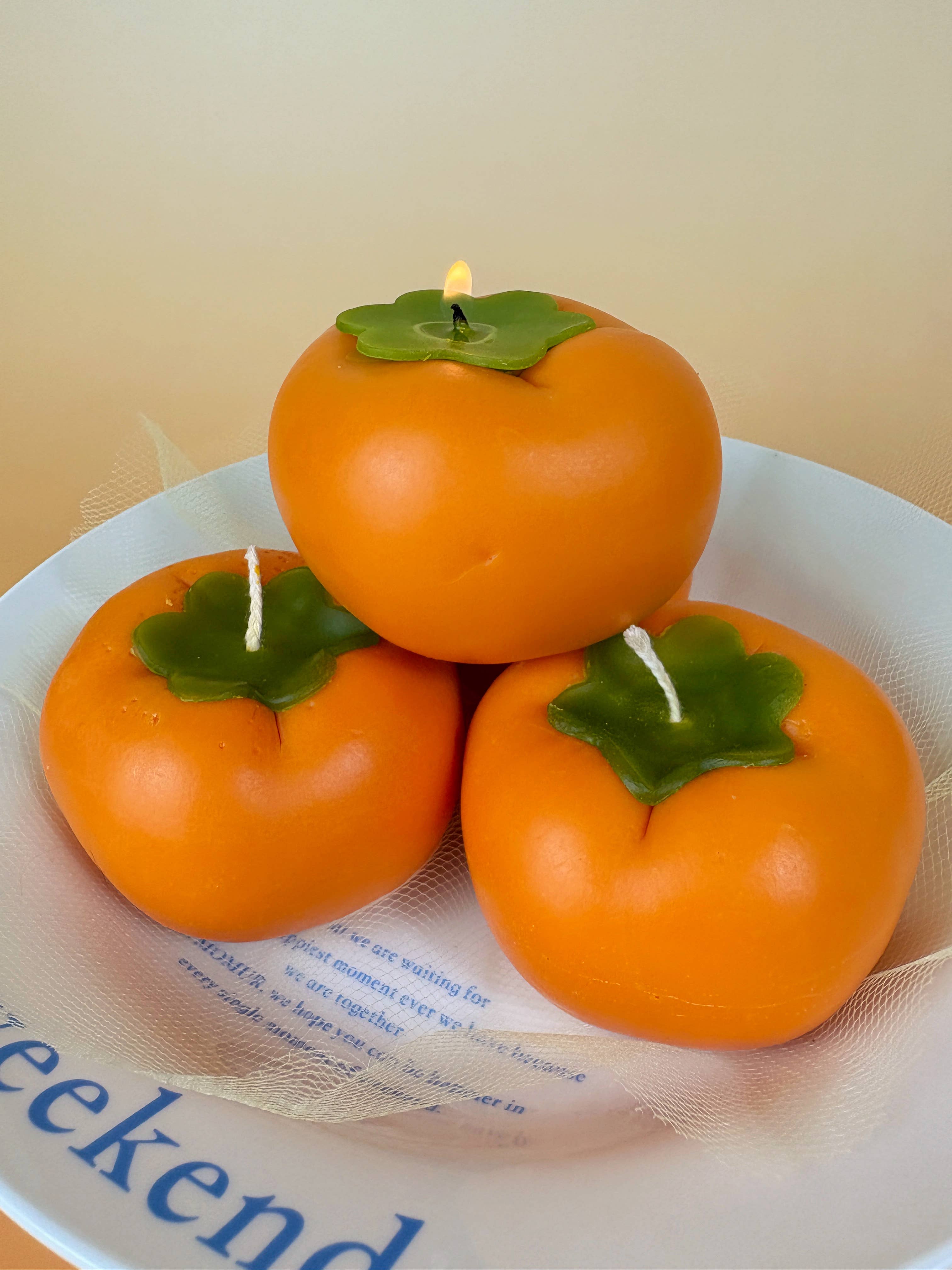 The Wednesday Co - Wholesale Novelty Candle - Buena Suerte Persimmon - Persimmon Candle