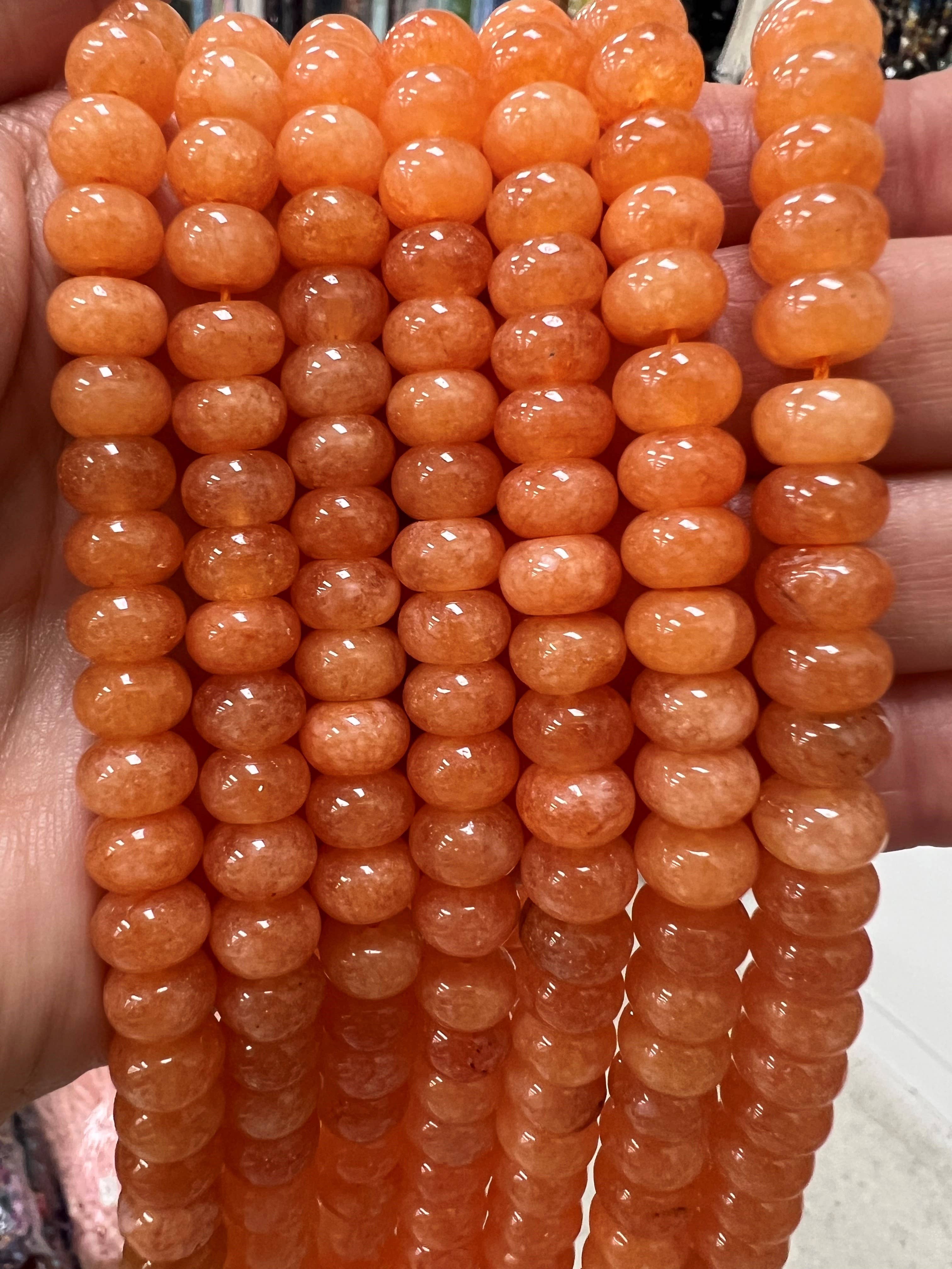 Sonya Renee Jewelry - Wholesale Beaded/Pearl Necklace - Lilly Gemstone Bead Necklace multi-color 8mm opals jade 34