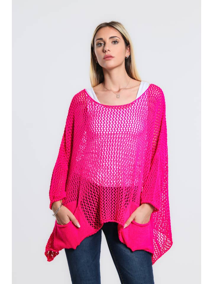 TINA Stephens Italy/Tees By Tina - Vente Haut en maille – femme - Surmatelas en tricot ouvert Lennox (BLS133)14