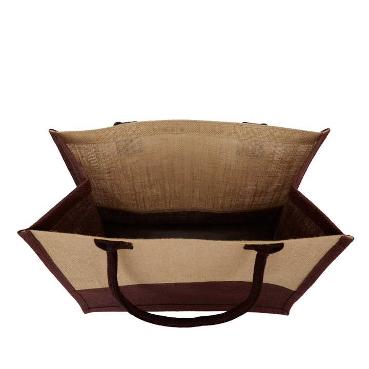 ecojutebags – wholesale Bärkasse - Unisex – 4 Juteväskor – Mörkröd, Rosa, Grön & Orange – 16x12x8