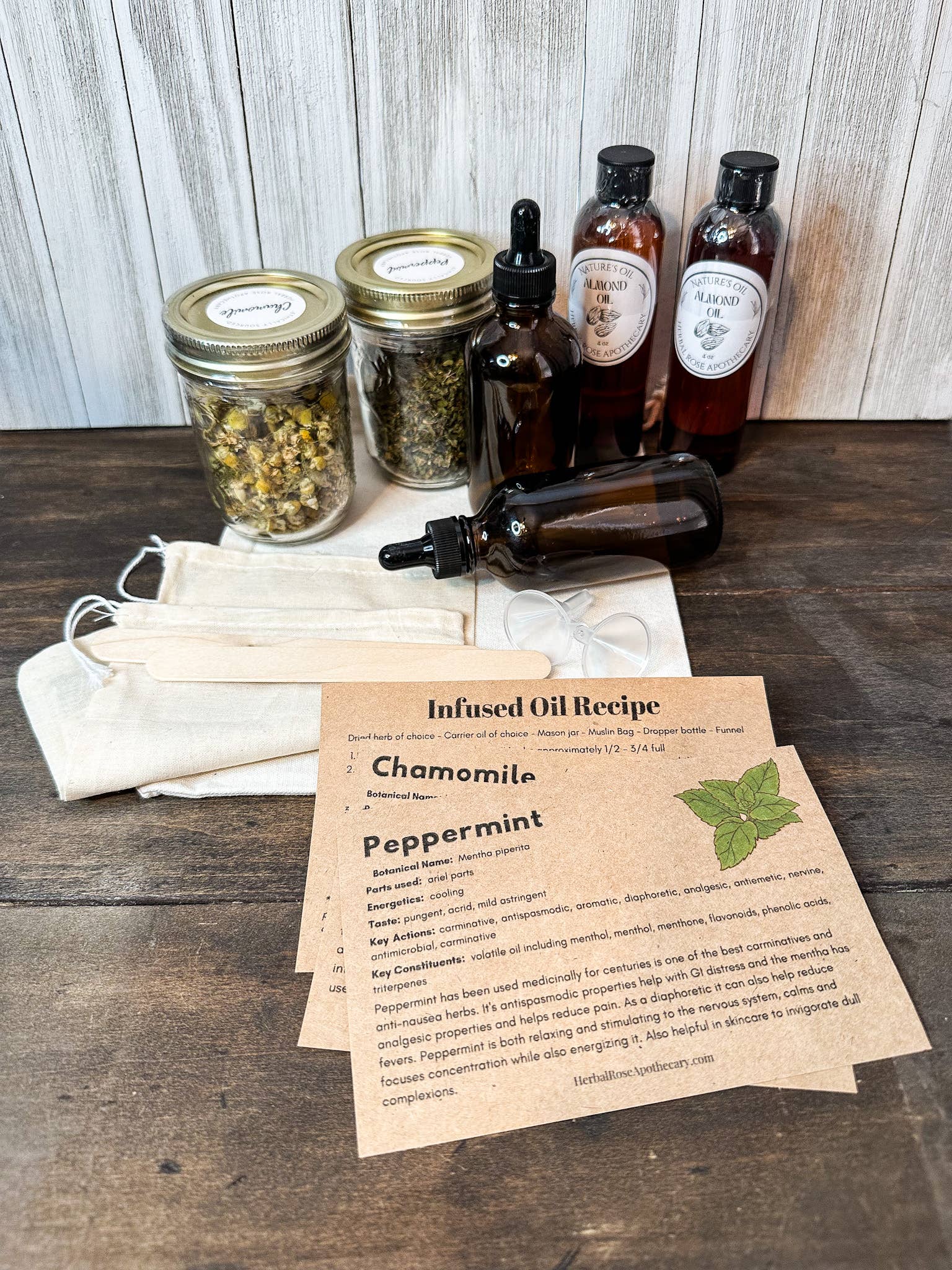 Herbal Rose Apothecary - Wholesale Tincture - DIY Herbal Infused Oil Kit2