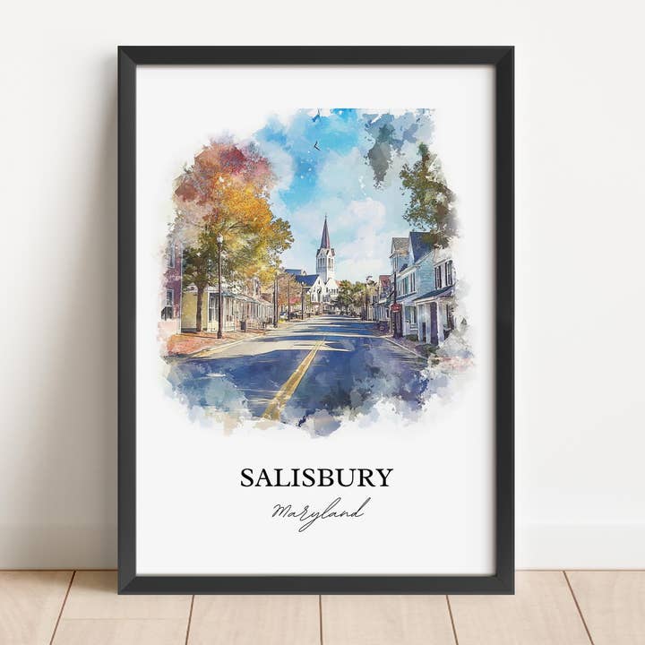 Premium Travel Art - Wholesale Art Print - Salisbury MD Wall Art - Maryland Print2