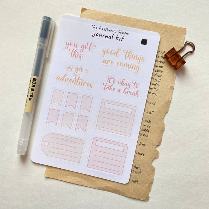 The Aesthetics Studio - Vendita all'ingrosso Adesivo - Foglio di adesivi per kit Bullet Journal6