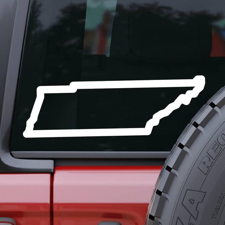 Adesivo Tennessee Outline per auto e laptop per la vendita all'ingrosso da parte di AO Designs LLC