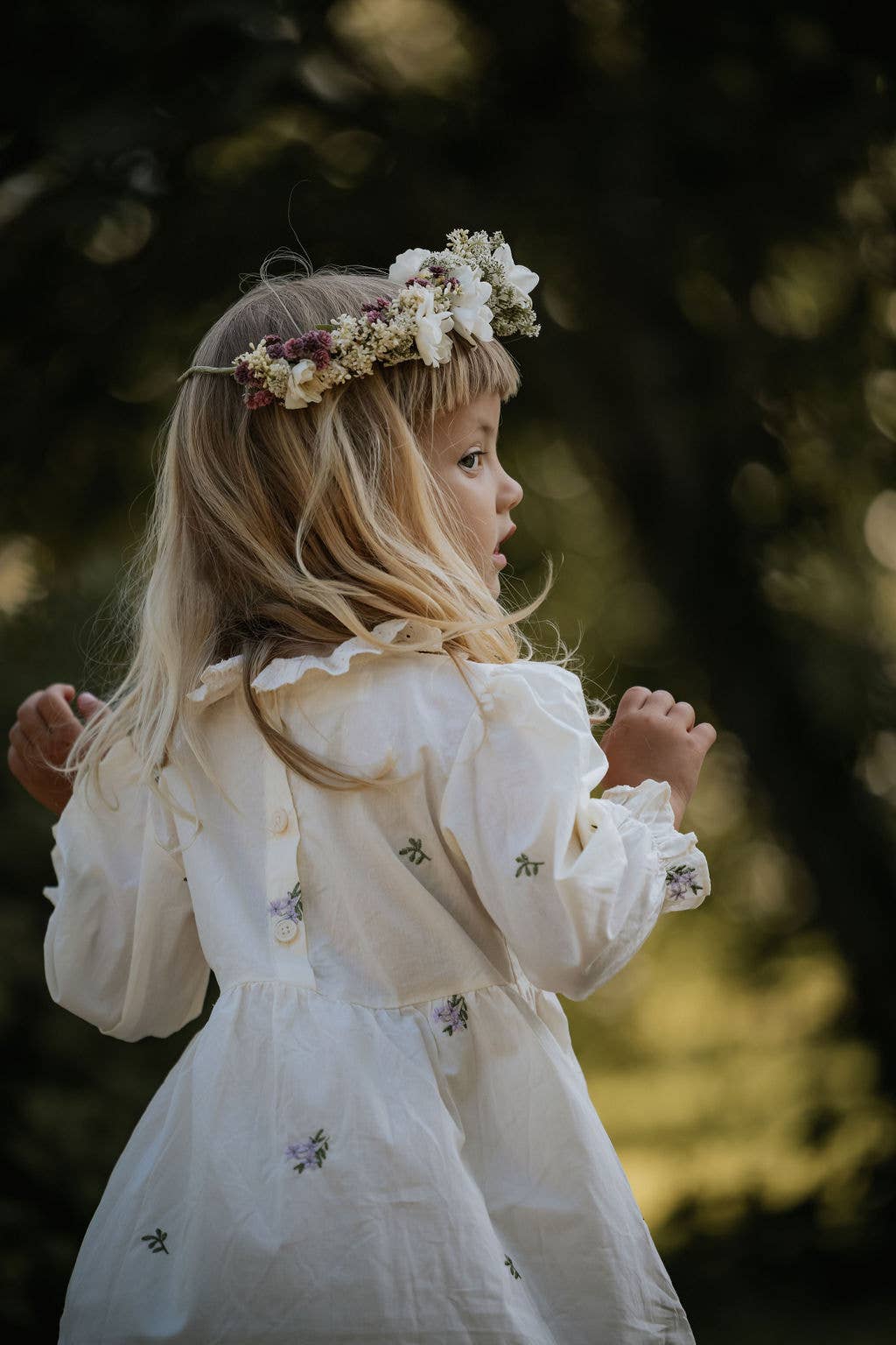 Annie & Charles – wholesale Dress – Baby – Annie&Charles® Baby Bloomer/dress with collar SPRING FLOWERS11