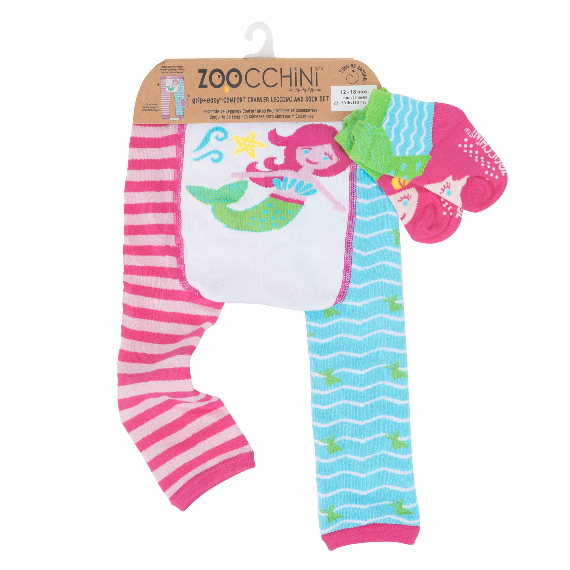 ZOOCCHINI - Wholesale Clothing Set - Baby - Crawler Legging/Sock Set Marietta Mermaid2