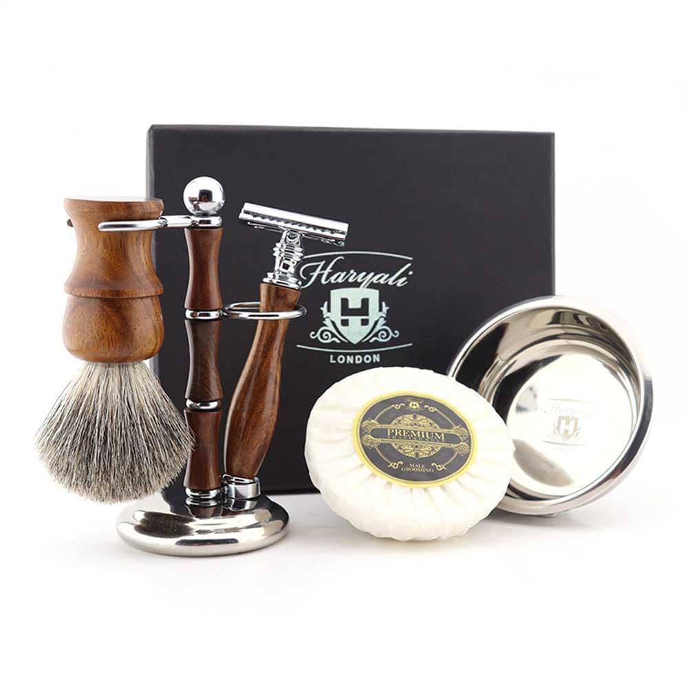 Haryali London - Wholesale Shaving Set/Kit - Men's - Haryali's Wooden Shaving Set6