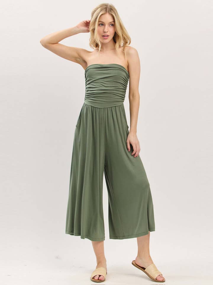 Tube Top Romper - NJU60403 for wholesale by Final Touch