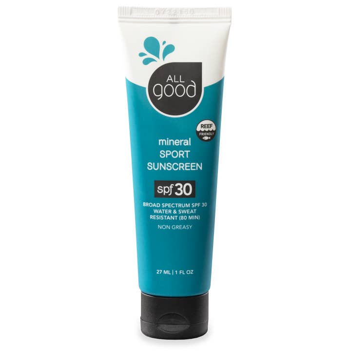 All Good Body Care - Wholesale Sunscreen - Sport Mineral Sunscreen Lotion w/ Organic Ingredients - 1oz