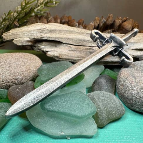 Wallace Sword Kilt Pin for wholesale by Celtic Crystal Designs Jewelry & Gifts