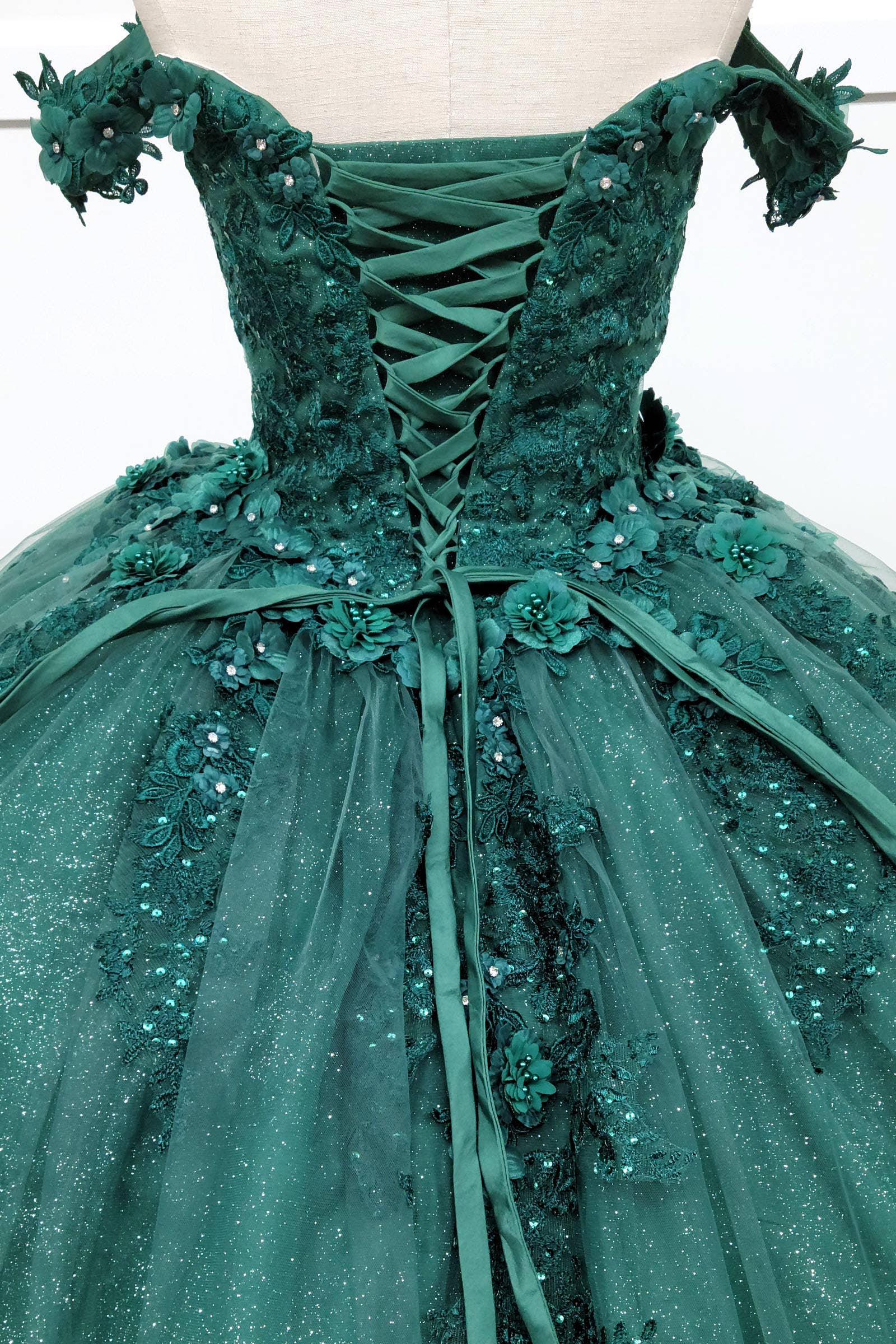 Chicas - Wholesale Gown - Women's - Off the Shoulder Quinceanera Dress With Flowers CHF306622