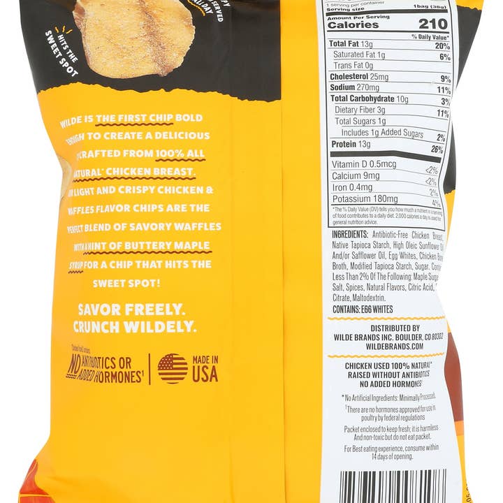 Everyday Supply Co - Wholesale Chips - WILDE SNACKS CHIP CHKN & WAFFLE - Case of 81