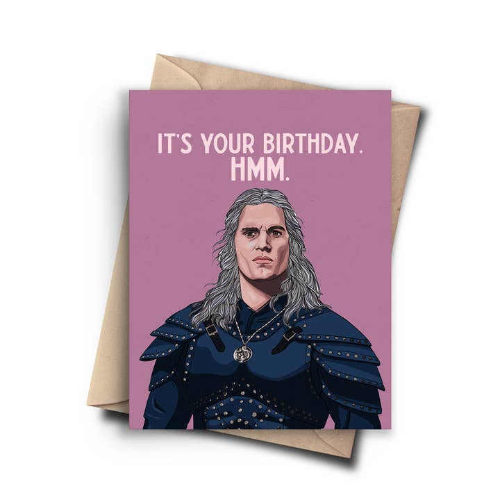 Carte d'anniversaire amusante - Carte de la culture pop télévisuelle pour la vente par Pop Cult Paper