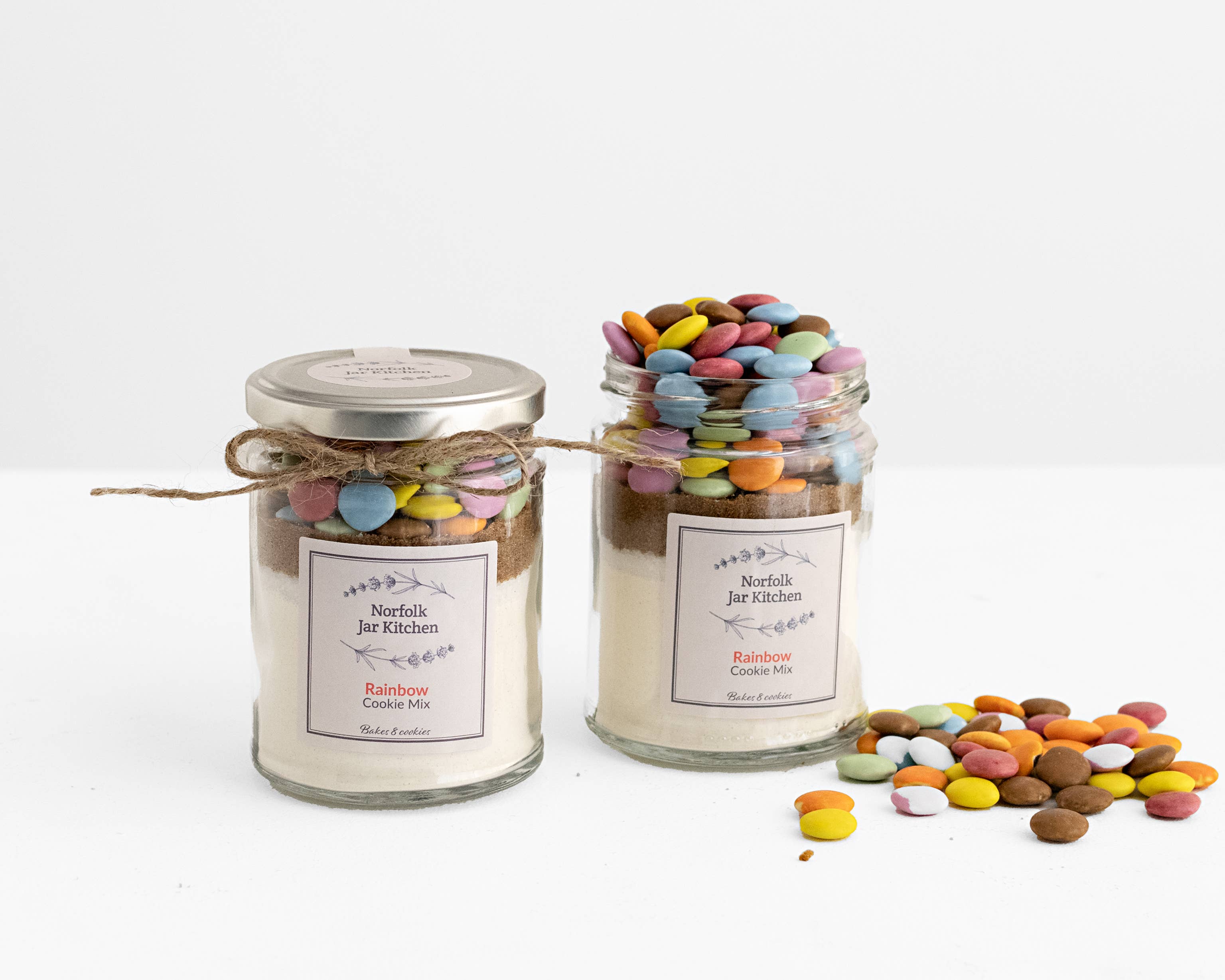 Norfolk Jar Kitchen - Wholesale Biscuit mix - Cookie Mix Jar Bakes 8 Cookies (Glass Jar)8