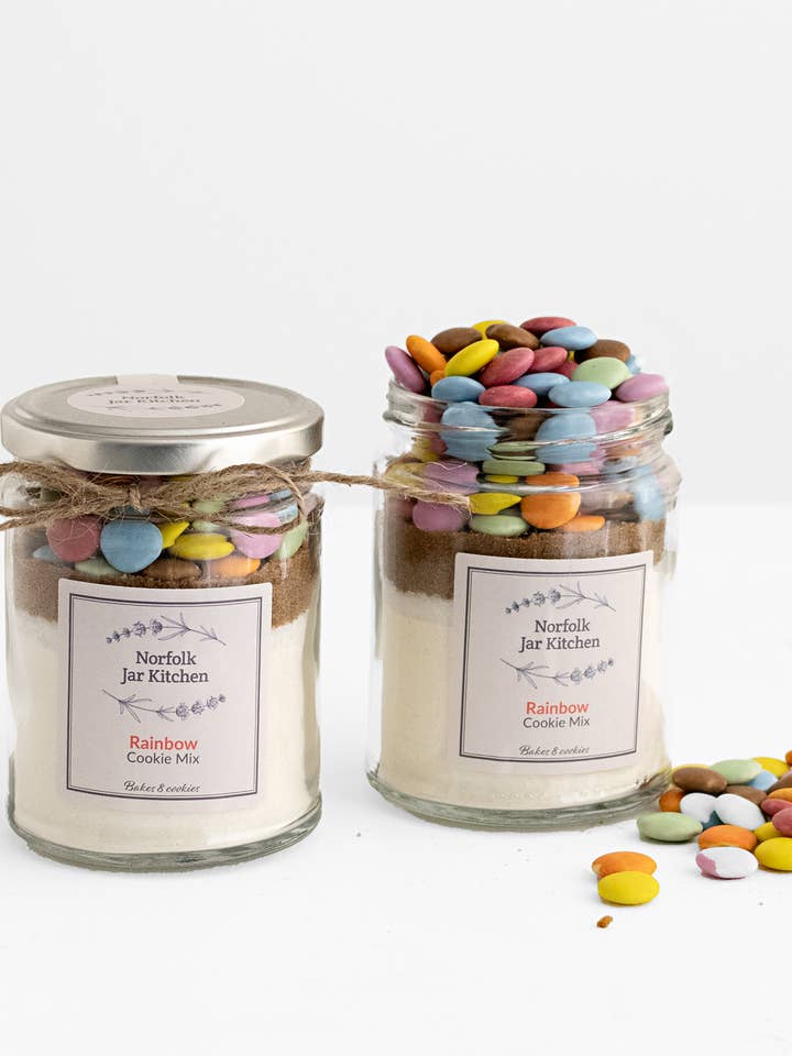 Mix per biscotti in barattolo di vetro - 8 biscotti per la vendita all'ingrosso da parte di The Norfolk Sweet Kitchen