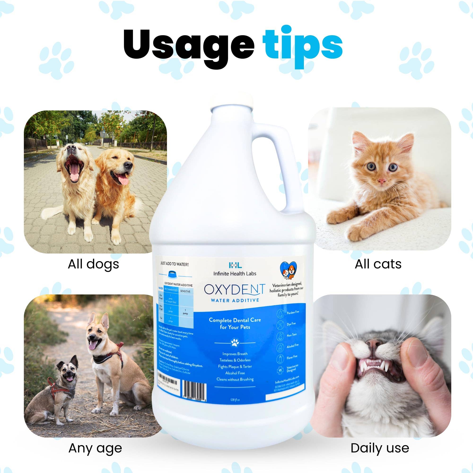 Infinite Health Labs, LLC – wholesale Kosttillskott för husdjur - Katt och hund – Oxydent Husdjur Tandvård10