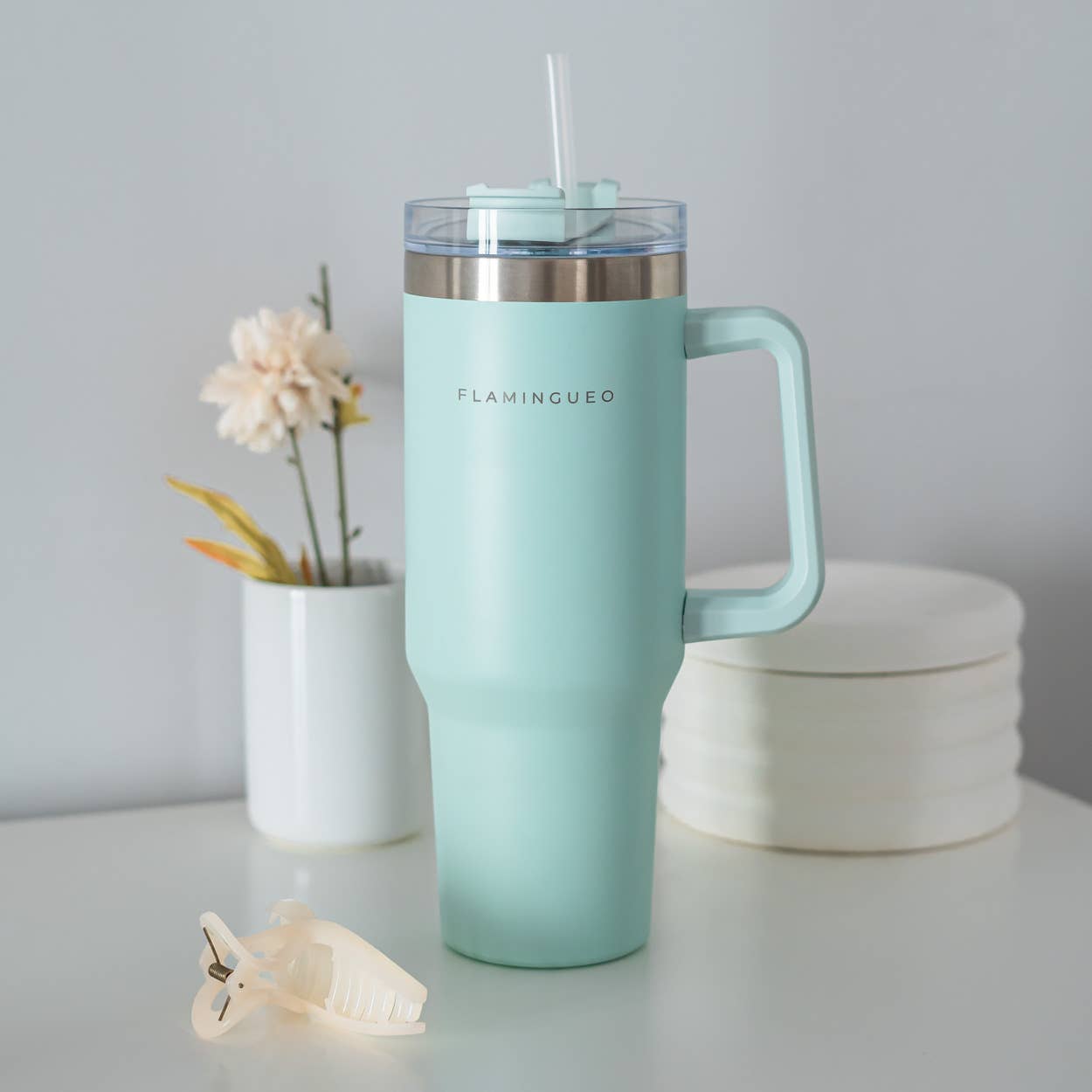 Flamingueo - Wholesale Insulated Mug/Tumbler - Aquamarine thermos bottle stainless steel 2