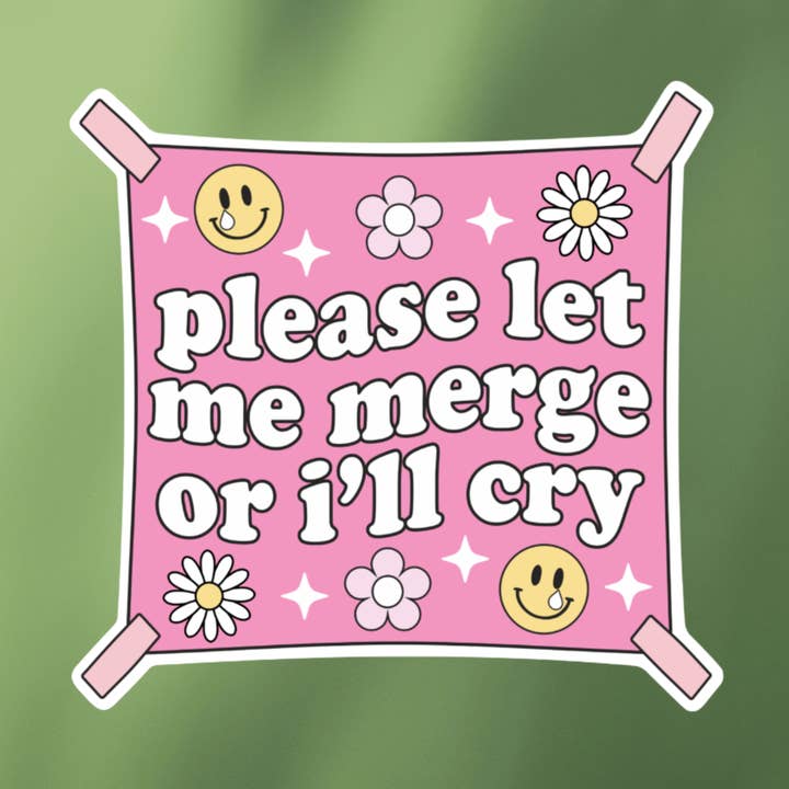 POR FAVOR, DÉJAME UNIR LA PEGATINA CUADRADA PARA PARACHOQUES para venta al por mayor de Clay Meadow