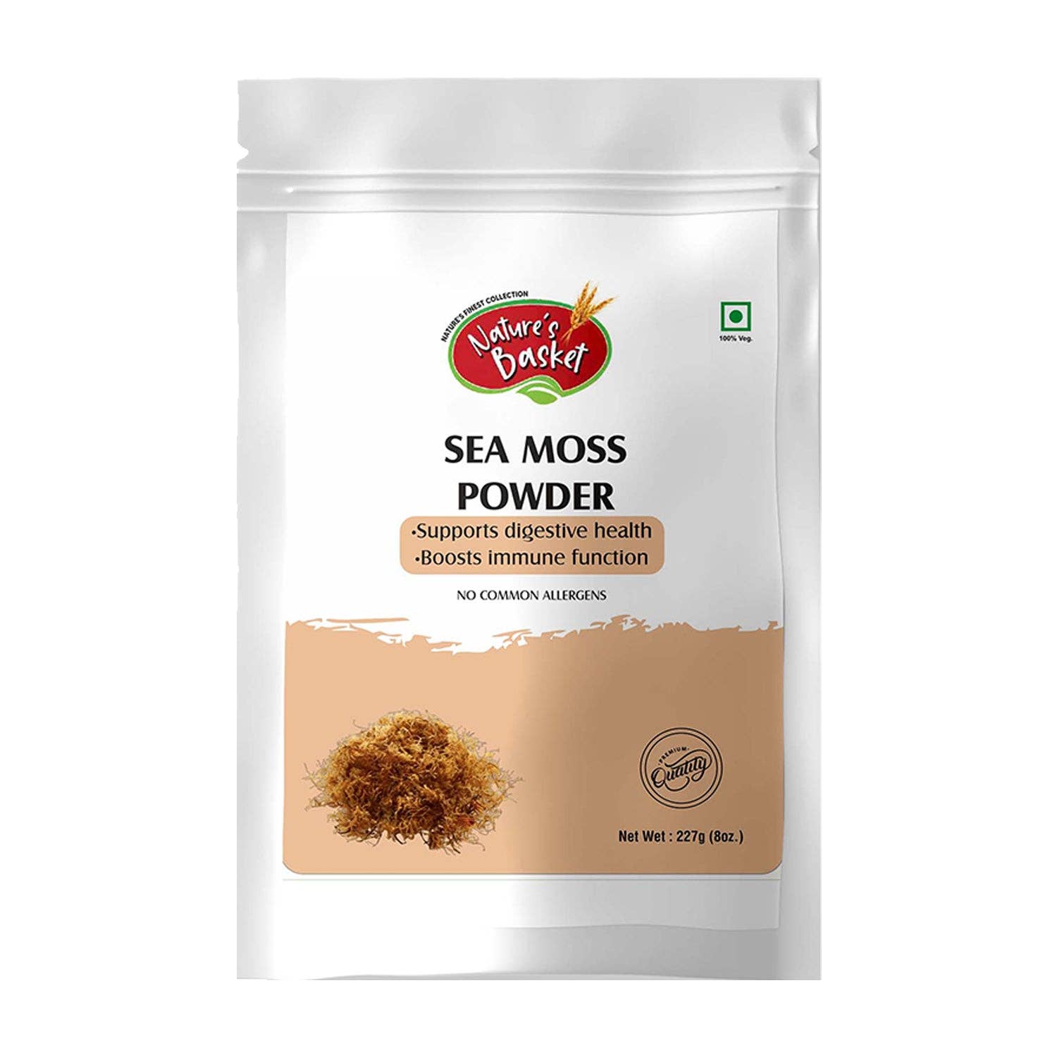 Natures Basket - Wholesale Protein/superfood powder - Nature's Basket Sea Moss (Chondrus Crispus) Powder 227g - Marine Wellness Boost0