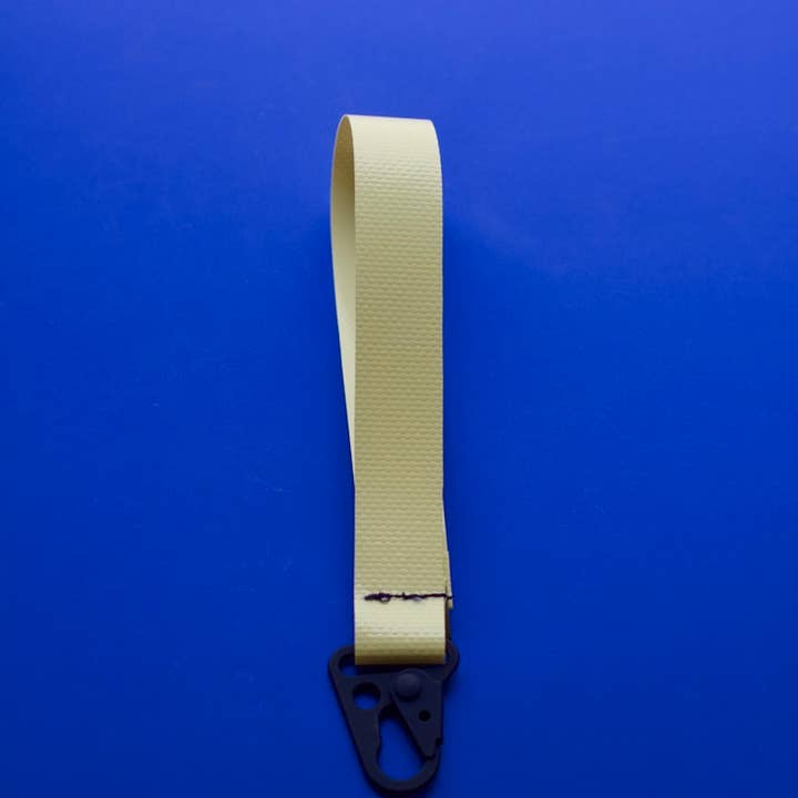 Pikto3000 - Wholesale Bag Strap - Unisex - Truck Tarp Strap - Butter Cream & Navy - Upcycling 1