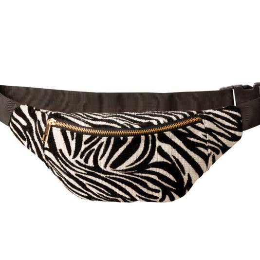Bauchtasche - ''ZEBRA'' - Schwarz & Weiß für den Großhandel von Life of Bulu
