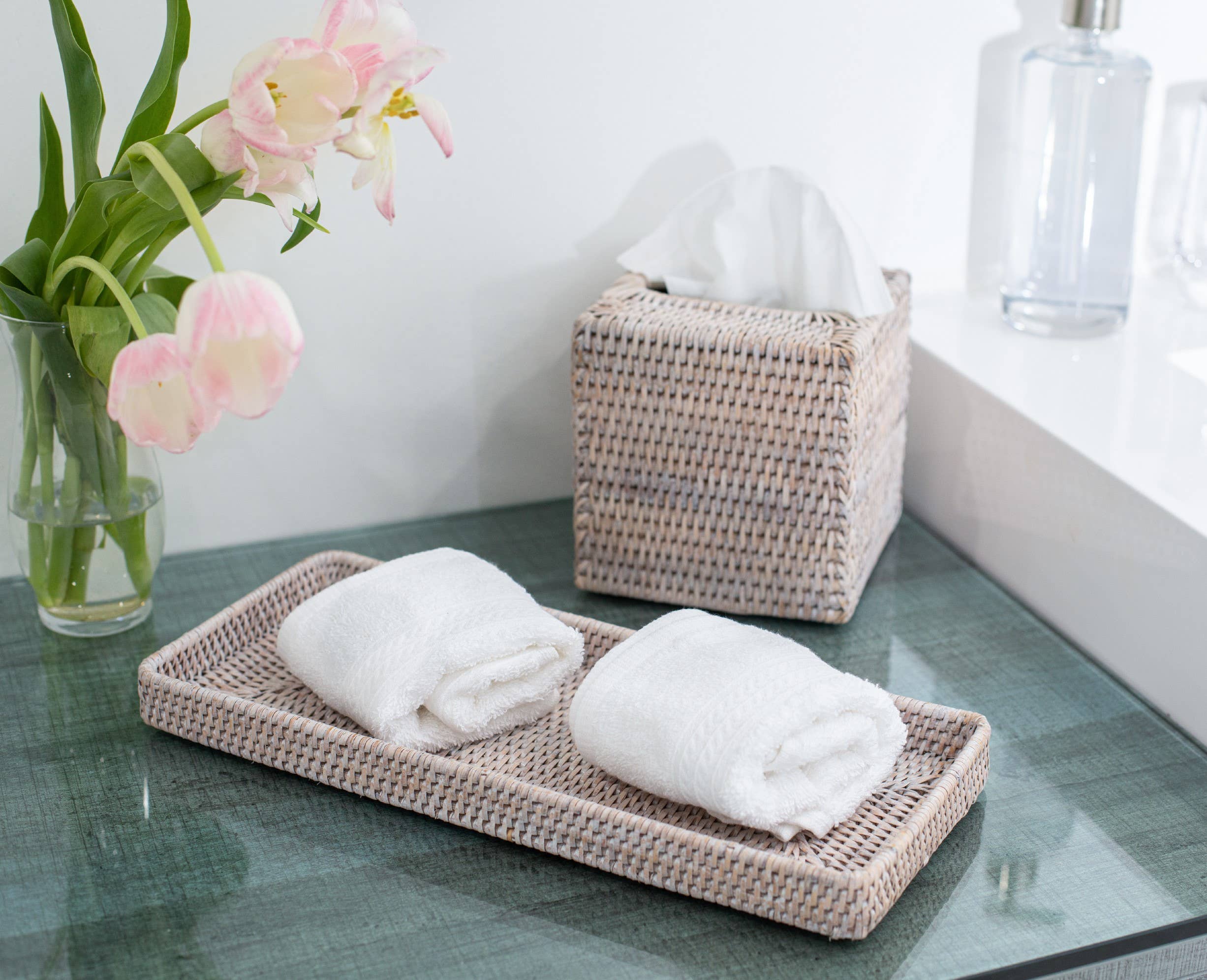 Artifacts Trading Company - Wholesale Decorative Tray - Rattan Rectangular Vanity Tray8