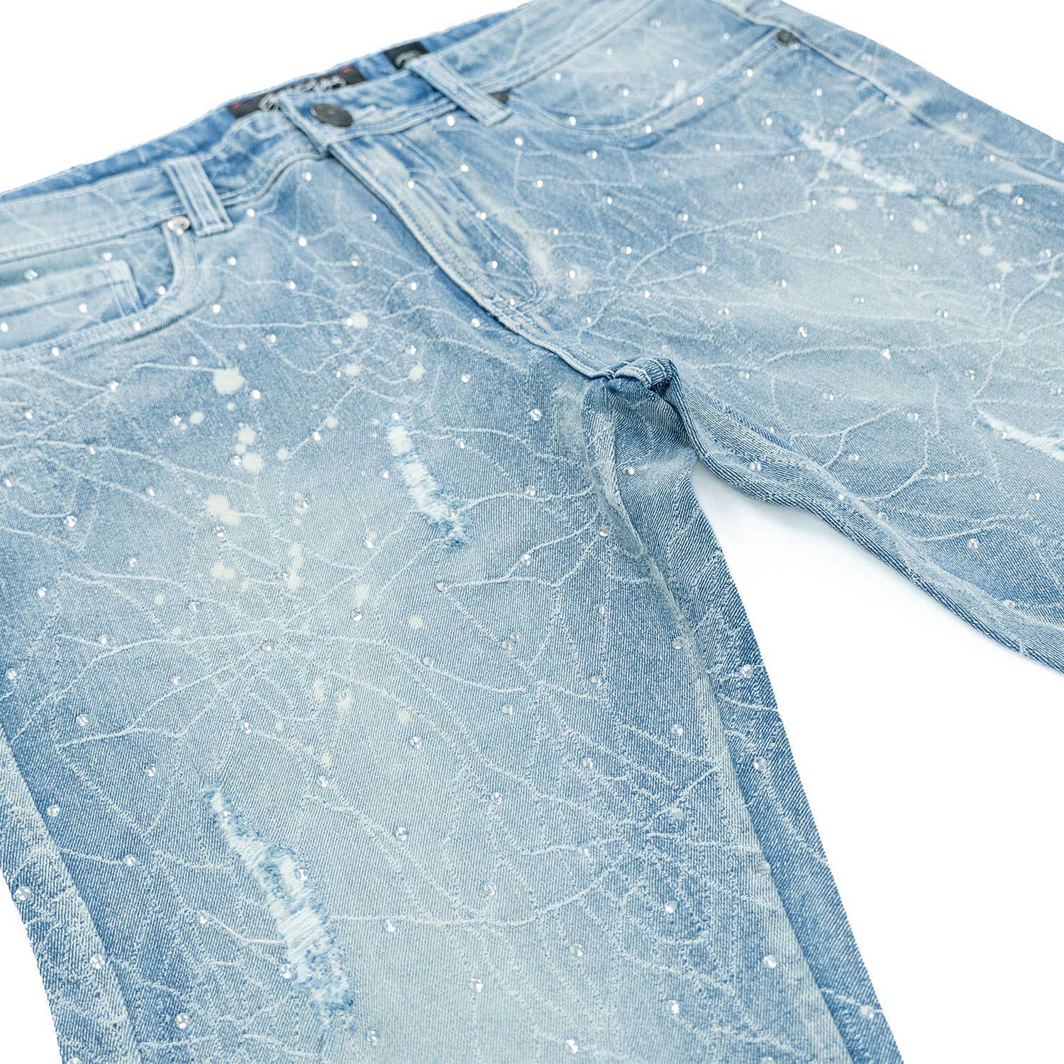 F1746 Amoto Stacked Jeans - Light Wash for wholesale on Faire2