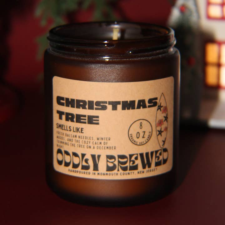 Oddly Brewed - Wholesale Jar/Filled Candle - Fresh Balsam Soy Candle0