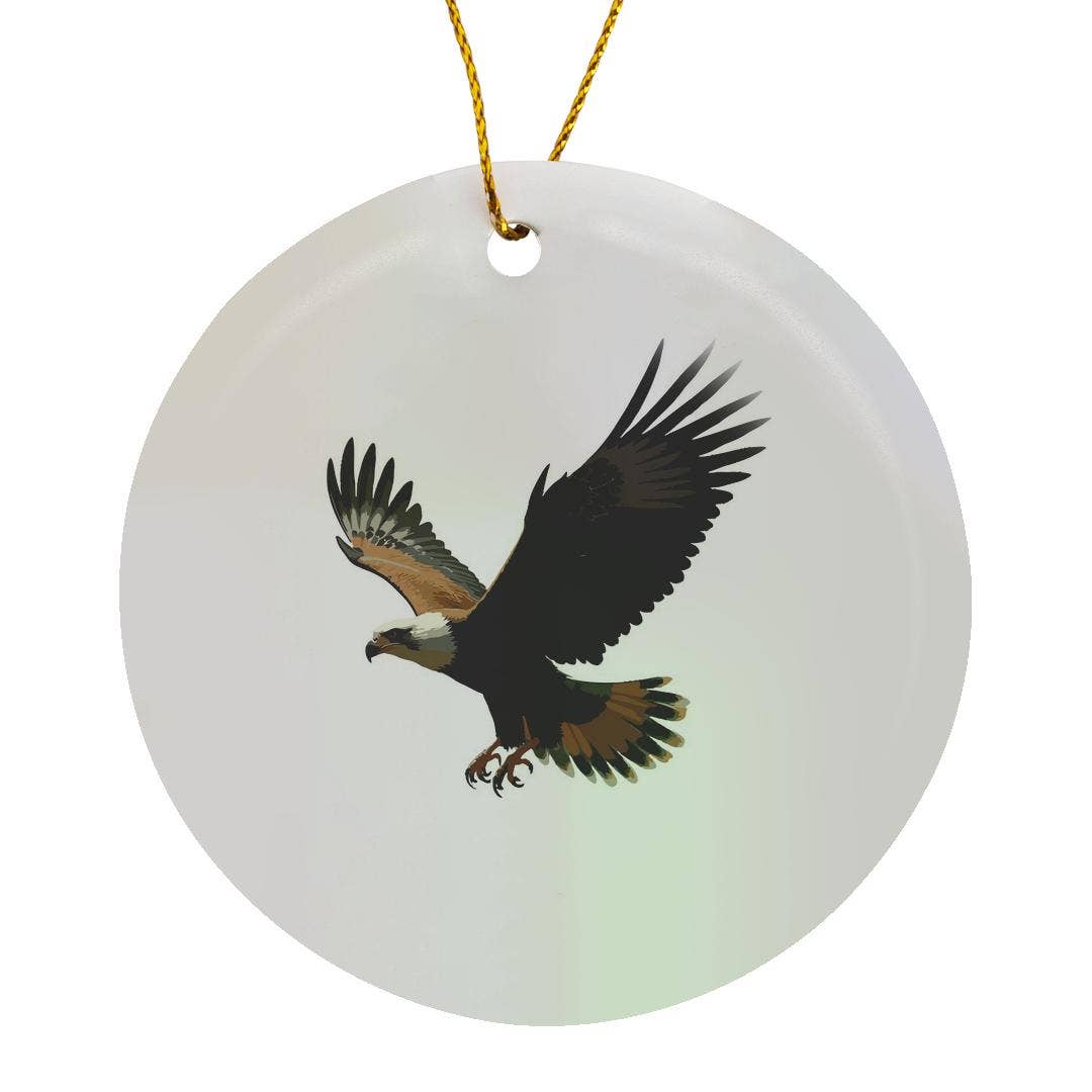 3dRose - Wholesale Ornament - 3dRose, A Gathering Of SIx Crows Artistic Silhouette, Ornament0