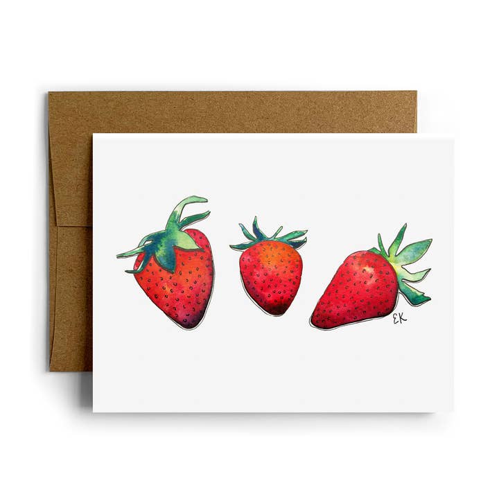 Strawberries Boxed Set for wholesale by Eileen Graphics