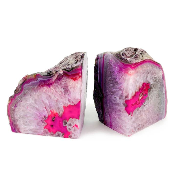Rock Paradise - Wholesale Bookend - Agate Geode Bookend Pair 9-12 lb - Home Decor Crystal