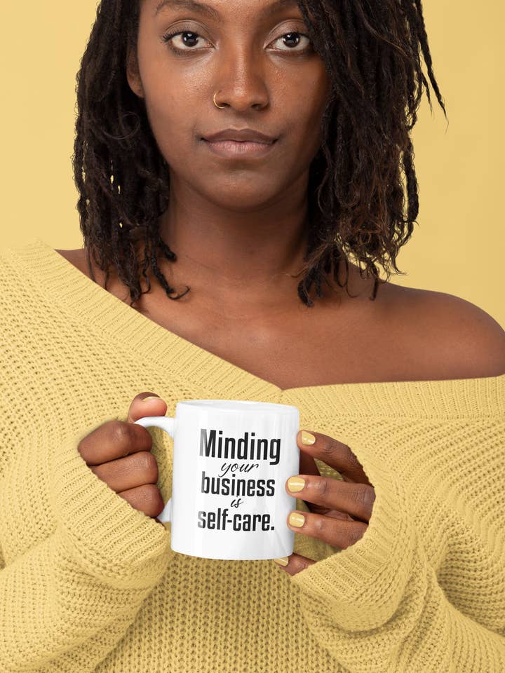 Self Care Coffee Mug for wholesale by Bee Nice Designs
