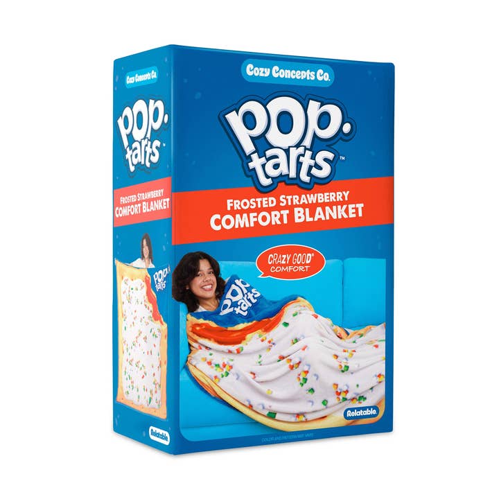 Pop-Tarts™ Cozy Concepts Co. Throw Blanket by Relatable – Frosted Strawberry Plush Blanket for Cozy Vibes for wholesale by What Do You Meme