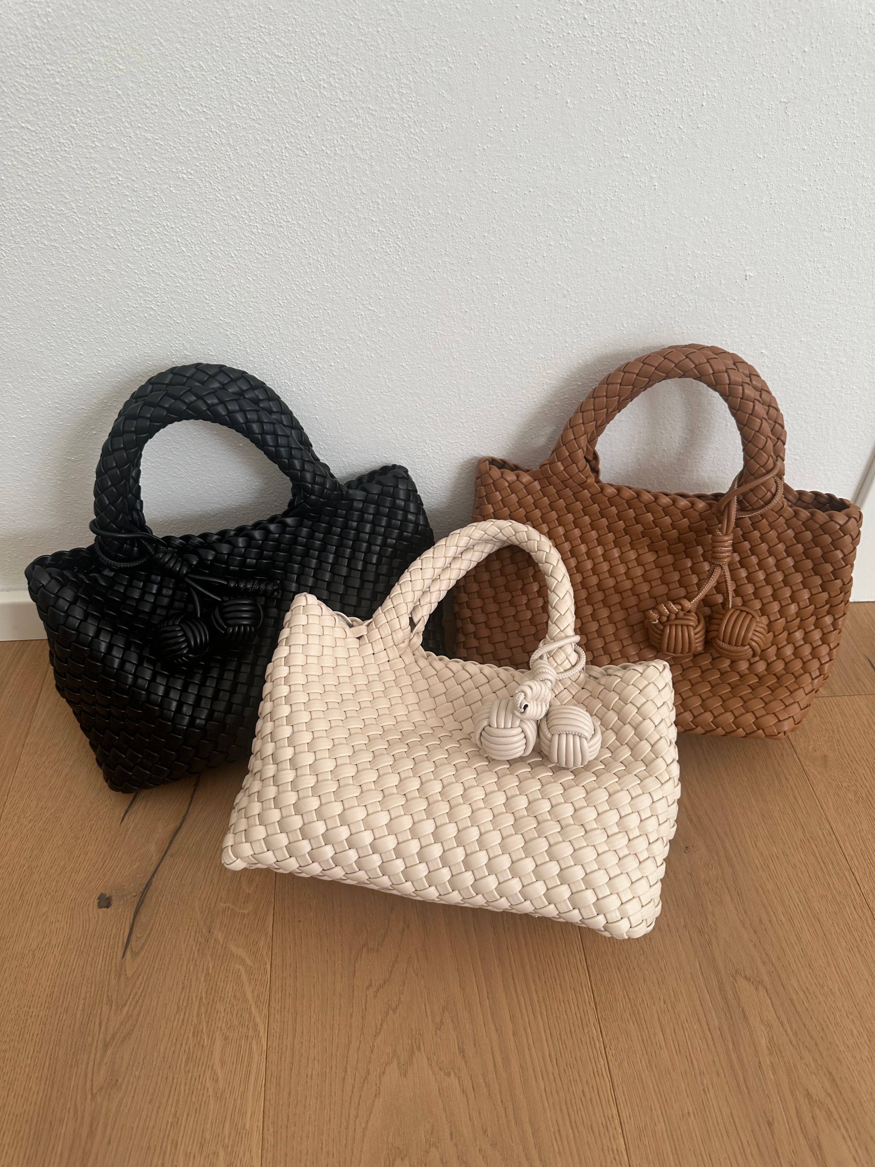 Zhade – Mala com alça superior – Mulher por atacado – Mala de mão em pele vegan entrançada6